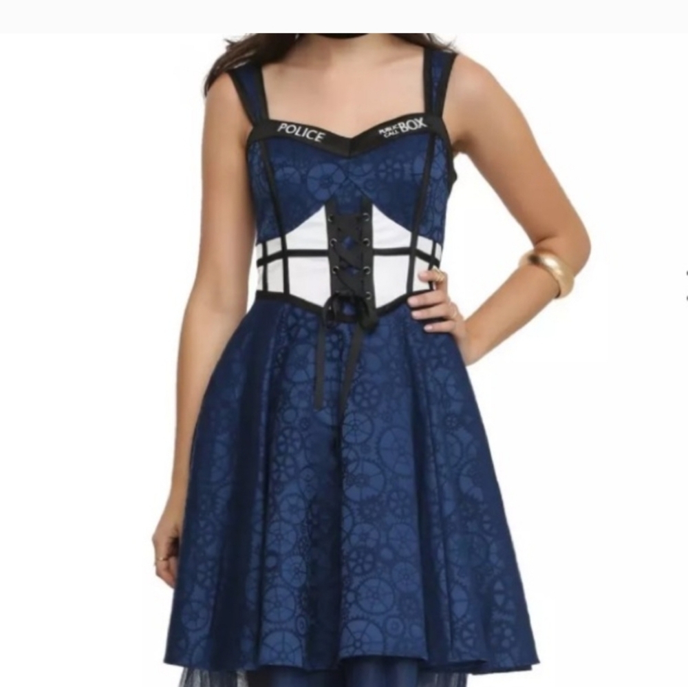 Hot Topic Dr Who Tardis Dress Size Small